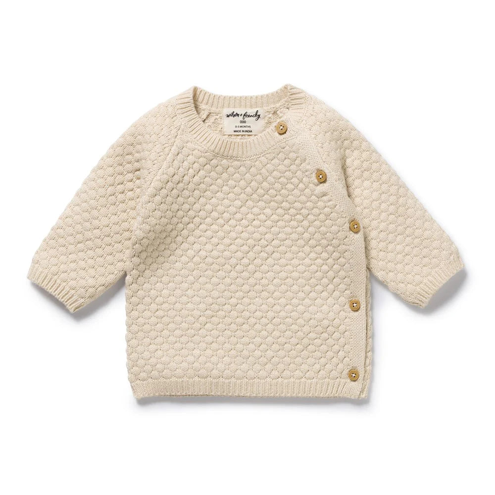 Kimono Cardigan | Organic Knitted - Cream