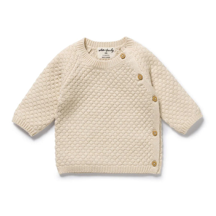 Kimono Cardigan | Organic Knitted - Cream