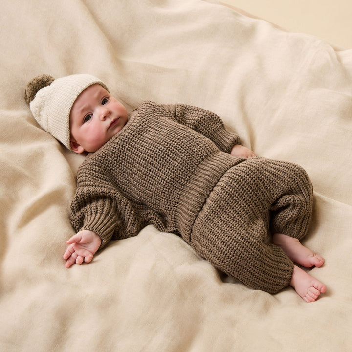 Beanie | Organic Knitted - Cream