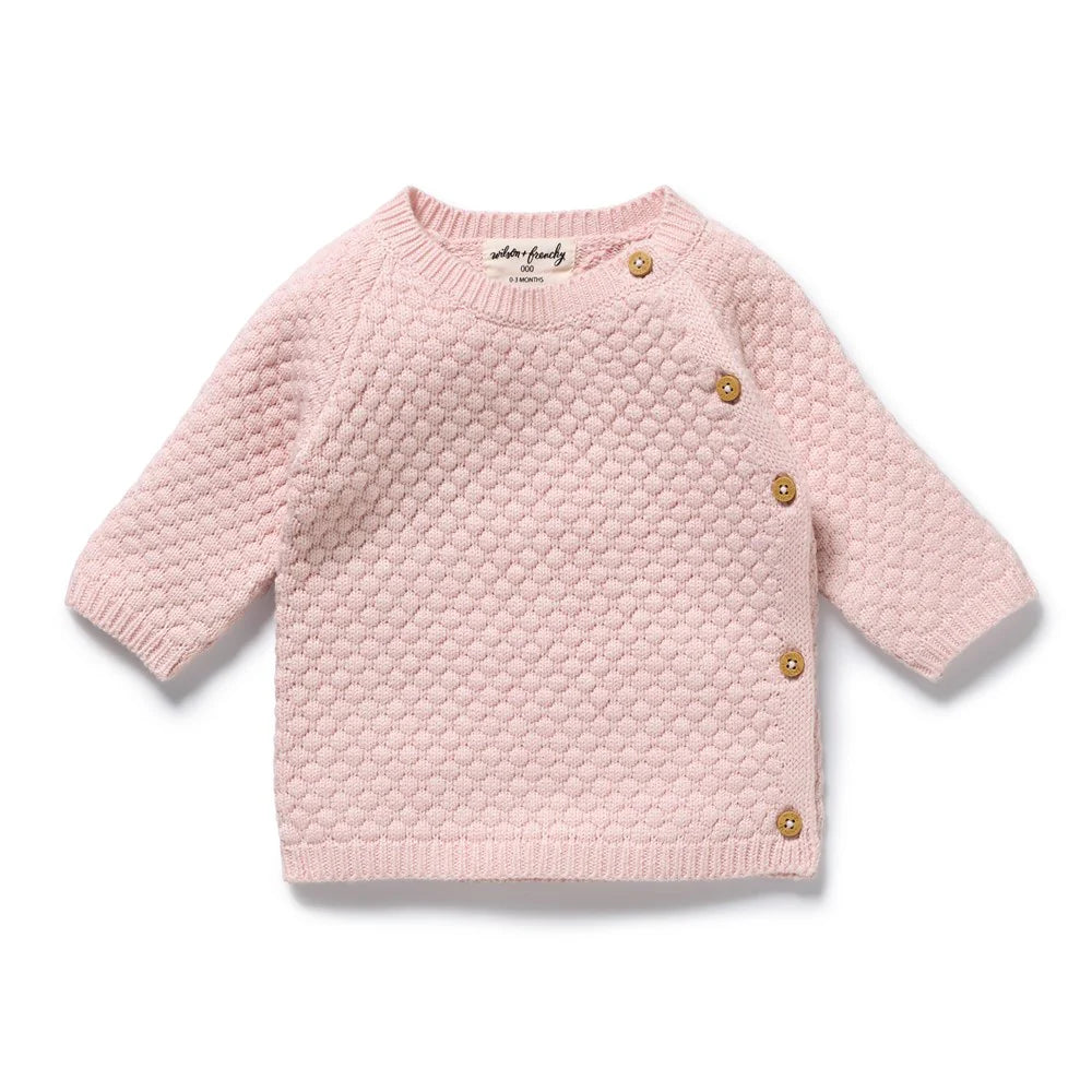 Kimono Cardigan | Organic Knitted - Marshmellow