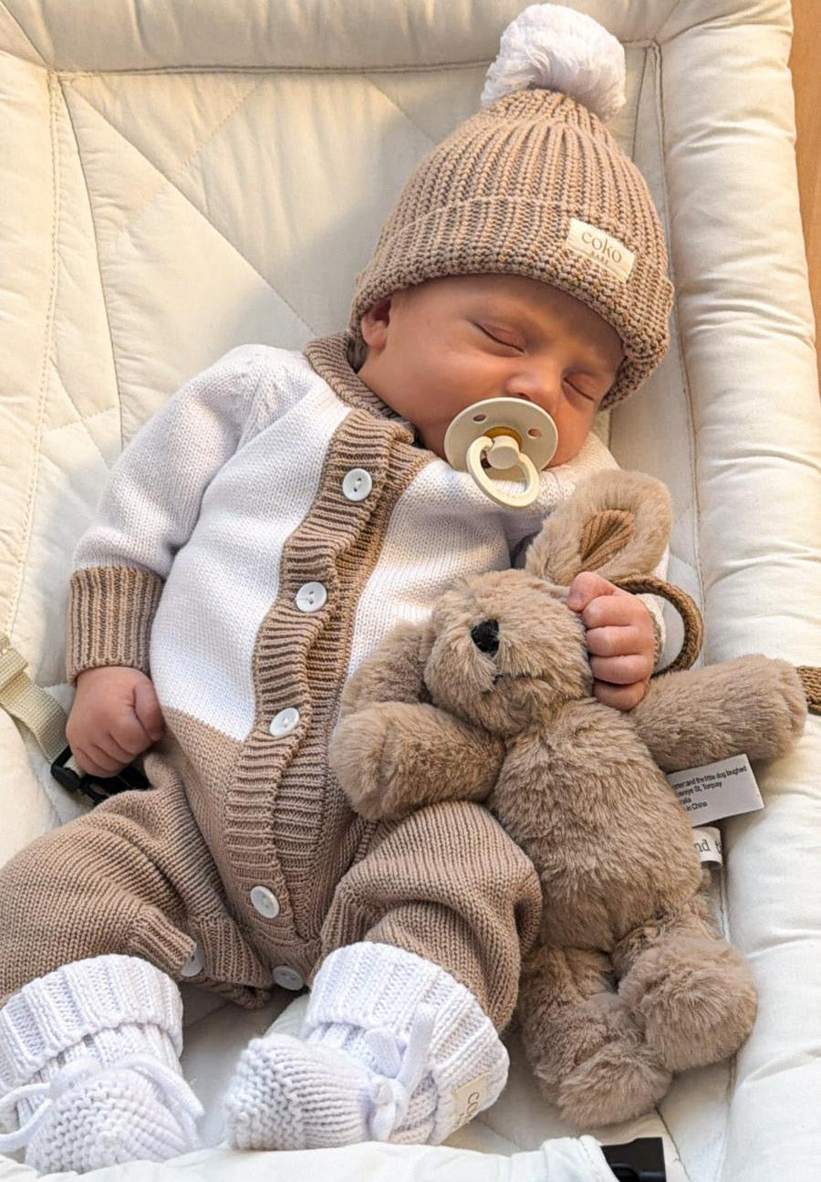 Onesie | Organic Knit - Milk & Mocha
