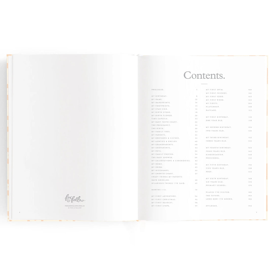 Baby Book | Forest Friends Sage