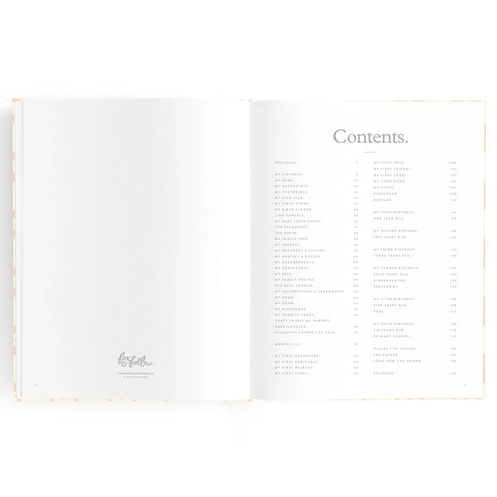 Baby Book | Forest Friends Cornflower