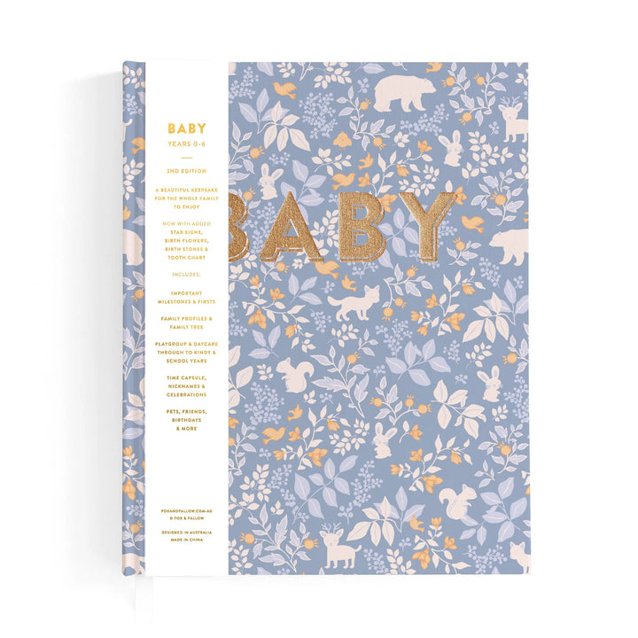 Baby Book | Forest Friends Cornflower
