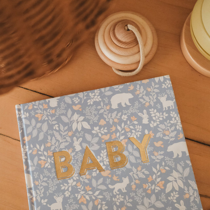 Baby Book | Forest Friends Cornflower
