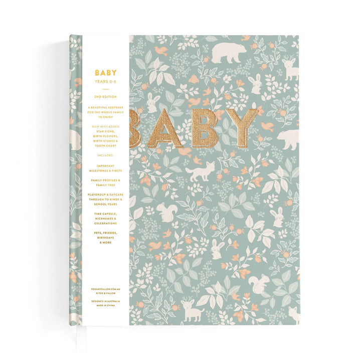 Baby Book | Forest Friends Sage
