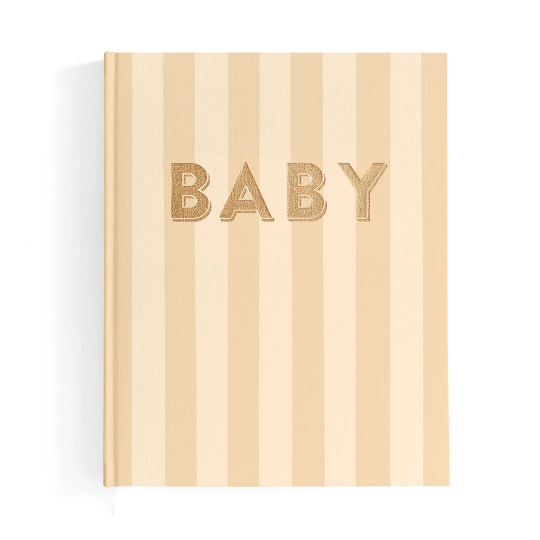 Baby Book | Coffee Stripe