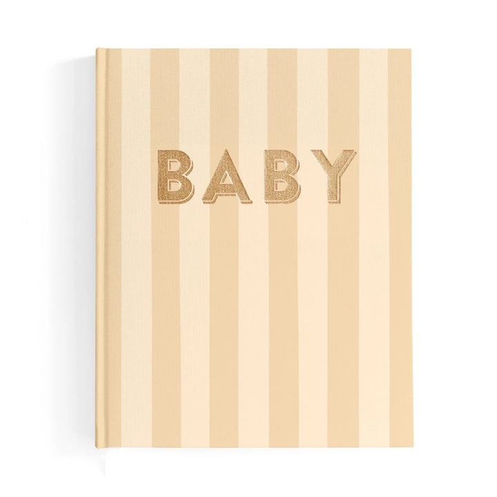 Baby Book | Coffee Stripe
