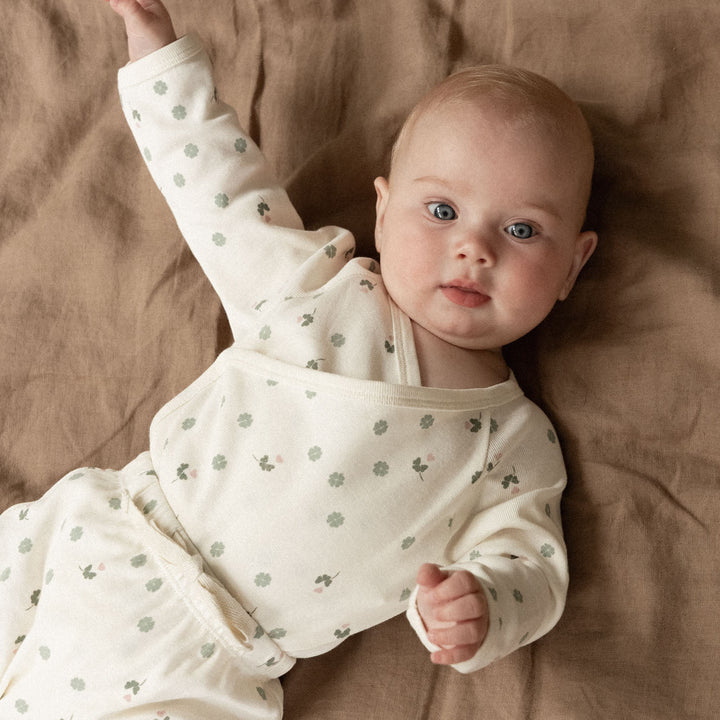 Cotton Footed Rompers | Lucky Print