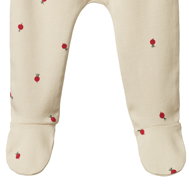 Cotton Footed Rompers | Radish