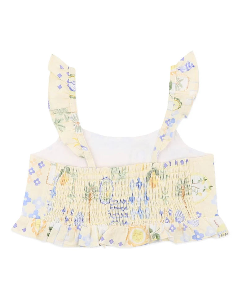 Piccolina Shirred Frill Top