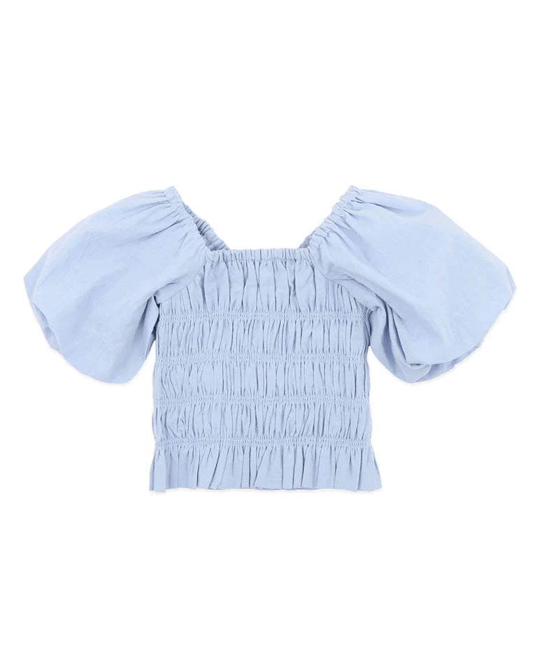Piccolina Shirred Balloon Ss Top