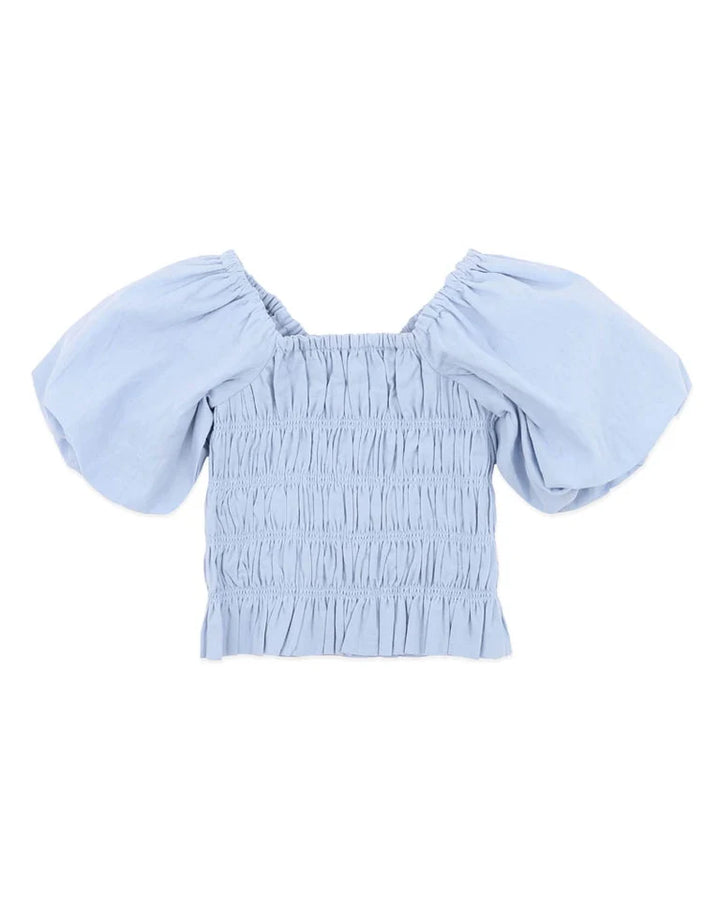 Piccolina Shirred Balloon Ss Top