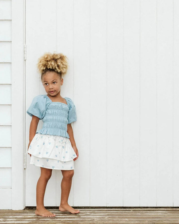 Piccolina Shirred Balloon Ss Top