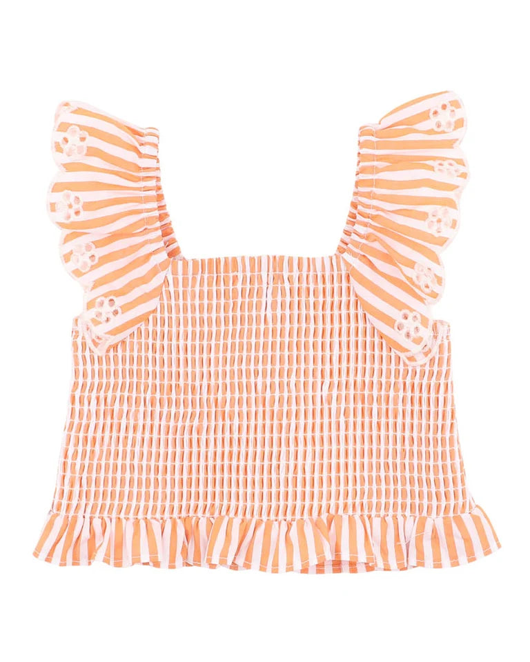 Top | Striped Shirred - Paradiso