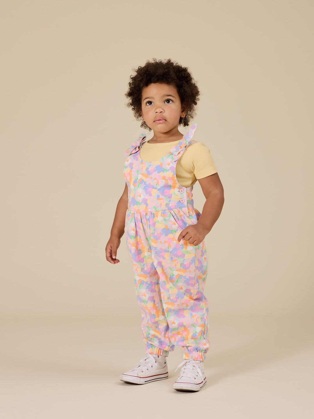 Overalls | Tiffany Tie Up - Pastel Bouquet