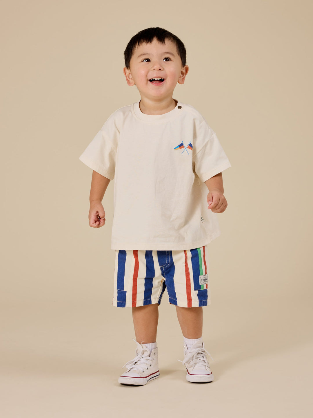 Shorts | Noah - 90's Bold Stripe Denim