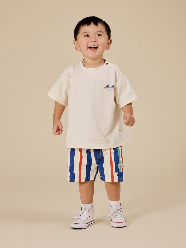 Shorts | Noah - 90's Bold Stripe Denim