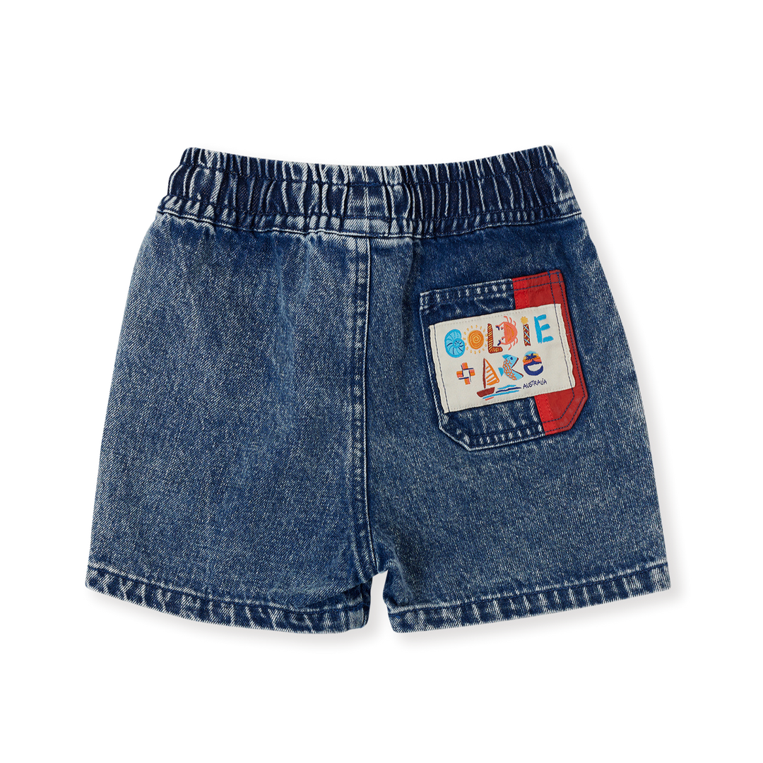 Shorts | Noah - Primary Pop Denim