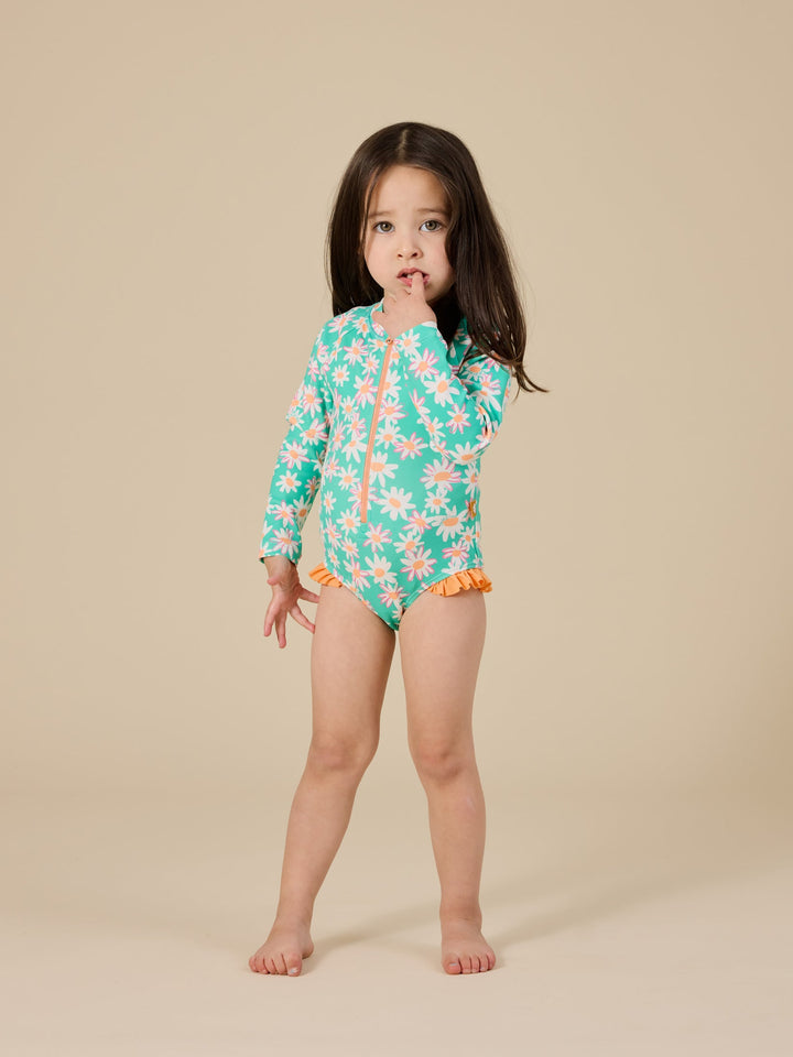 Swimsuit | Long Sleeve - Daisy Patch