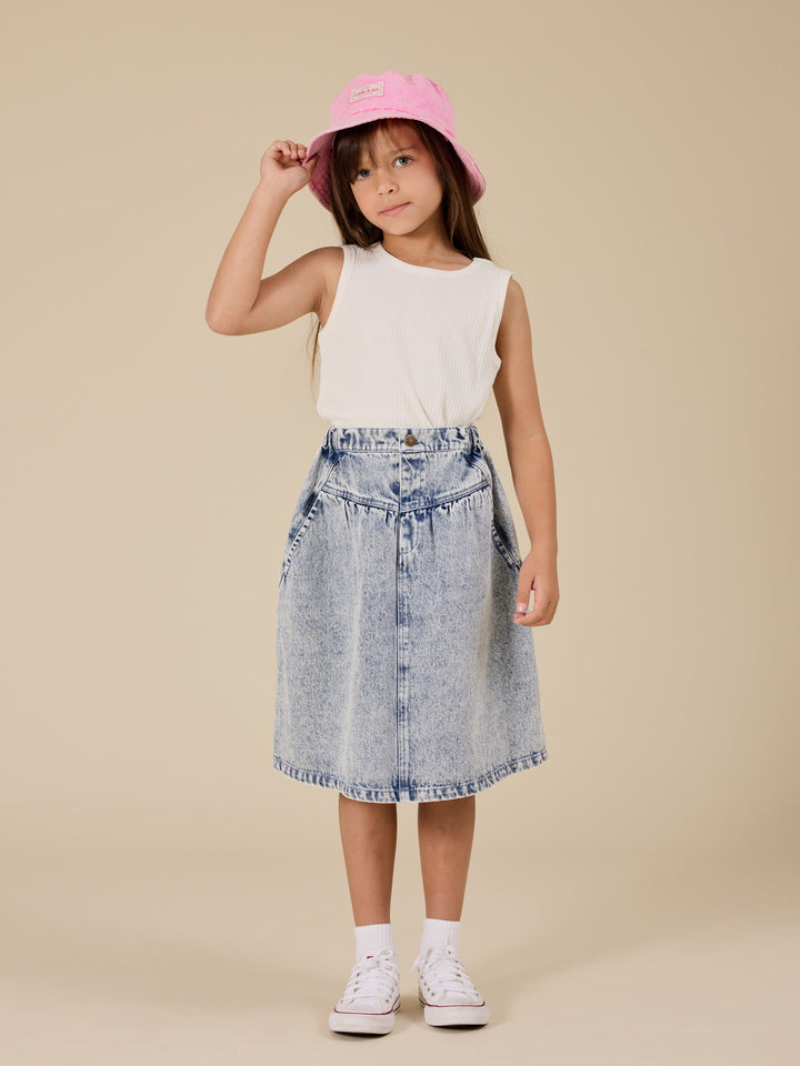 Hat | Denim - Pink