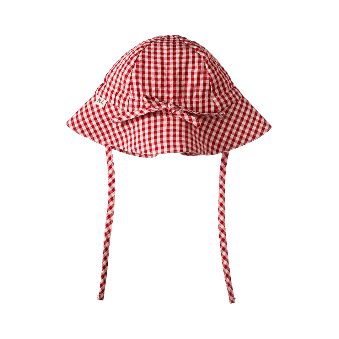 Sun Hat | Red Gingham