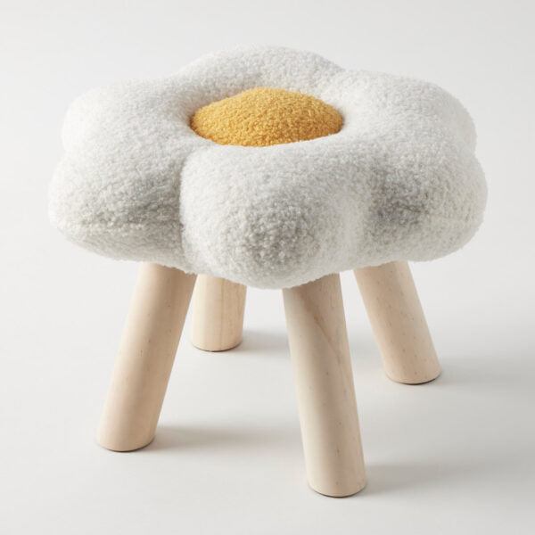Bouclé Stool | Sunny Side Up