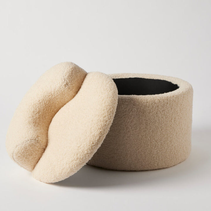 Bouclé Kids Storage Chair