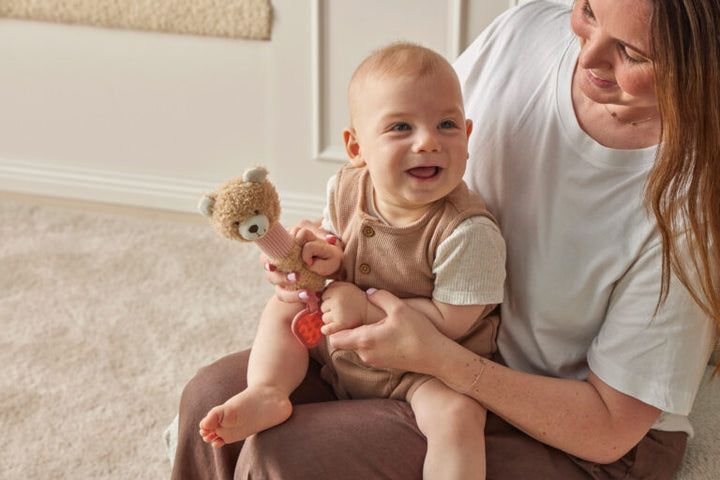 Hugglies | Squeaker - Teddy Bear Pink