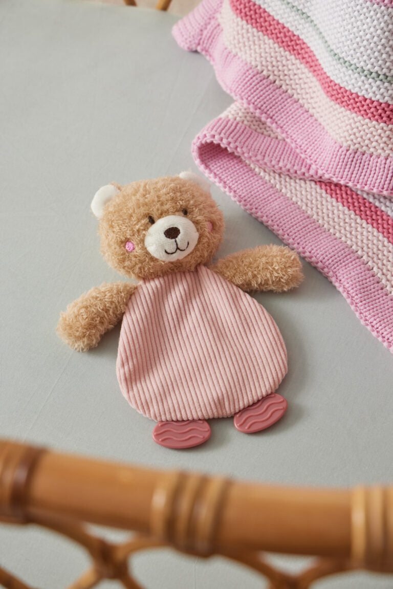 Hugglies | Crinkle Toy – Teddy Bear Pink