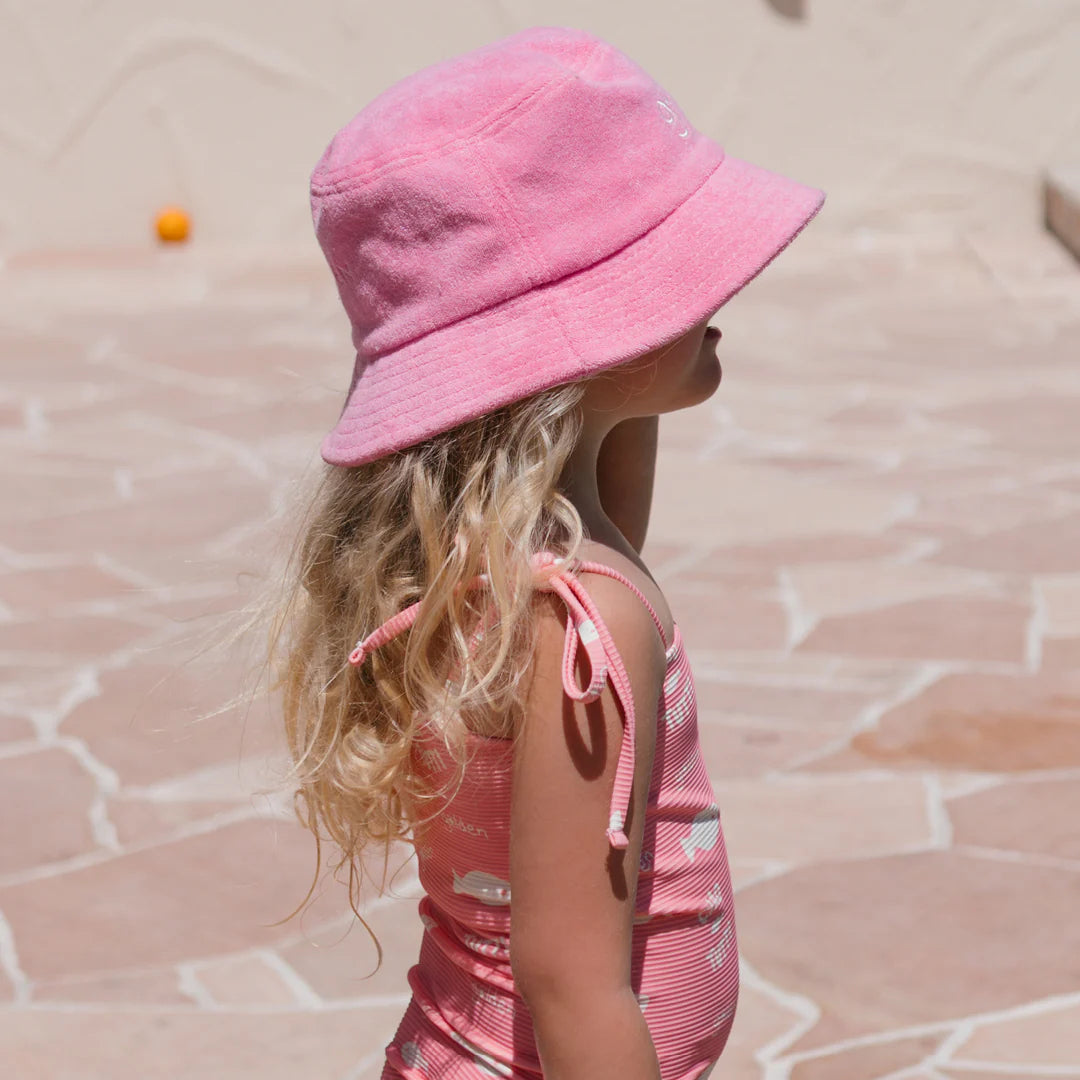 Bucket Hat | Retro Ciao Golden Pesci - Strawberry