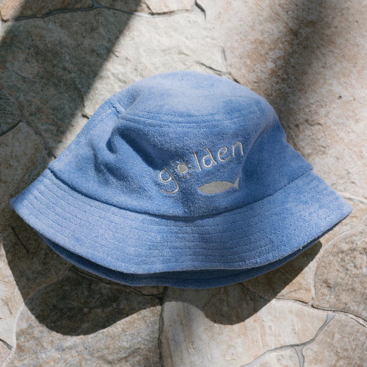 Bucket Hat | Retro Ciao Golden Pesci - Pool Blue