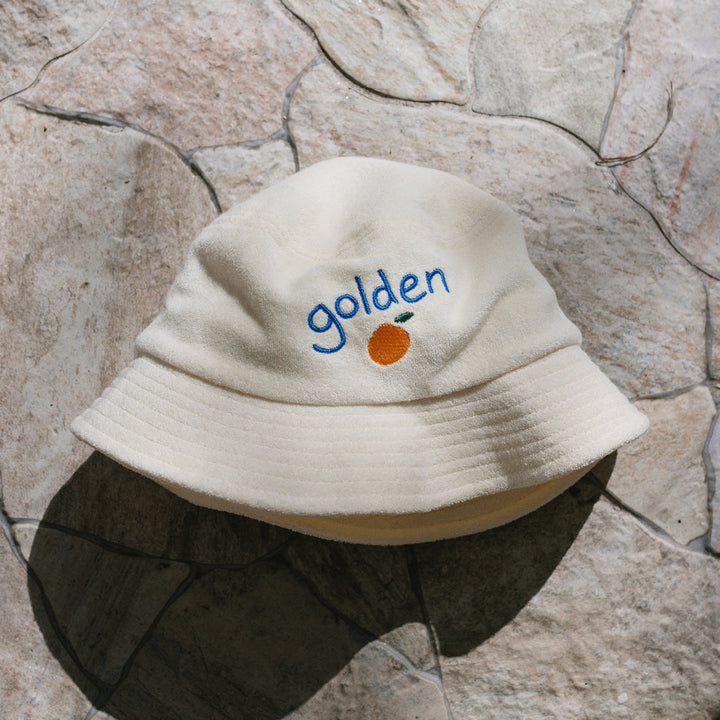 Bucket Hat | Retro Ciao Golden Pesci - Cream