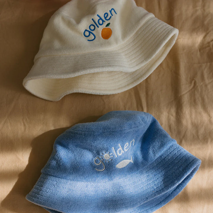 Bucket Hat | Retro Ciao Golden Pesci - Cream