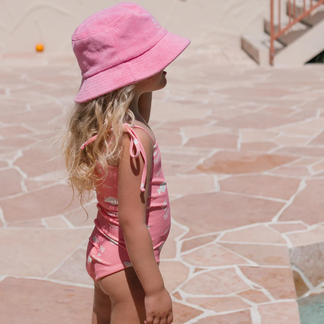 Bucket Hat | Retro Ciao Golden Pesci - Strawberry