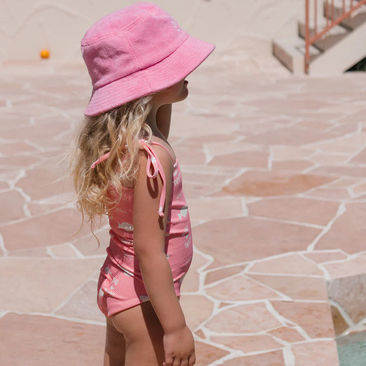 Bucket Hat | Retro Ciao Golden Pesci - Strawberry