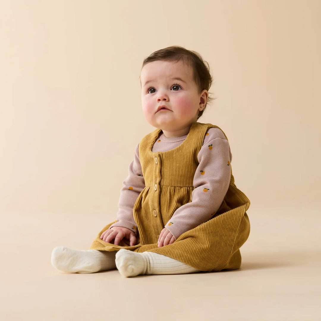 Dress | Organic Cord - Amber Glow