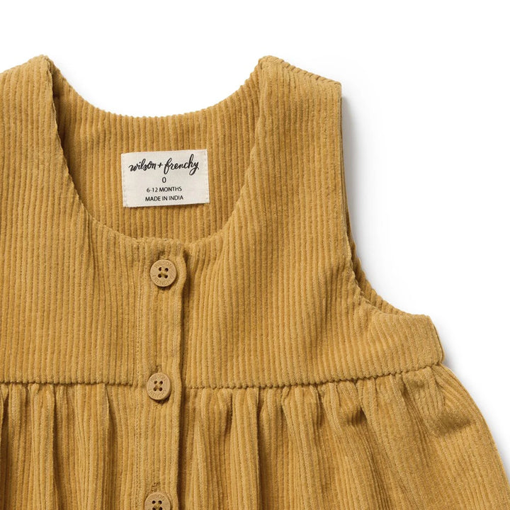 Dress | Organic Cord - Amber Glow