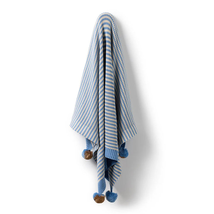Blanket | Knitted - Frosted Blue