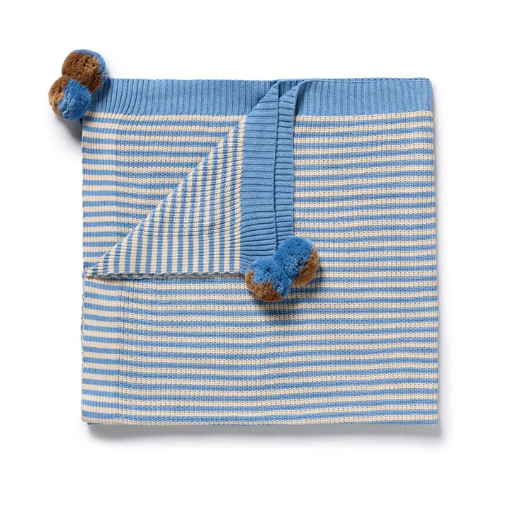 Blanket | Knitted - Frosted Blue