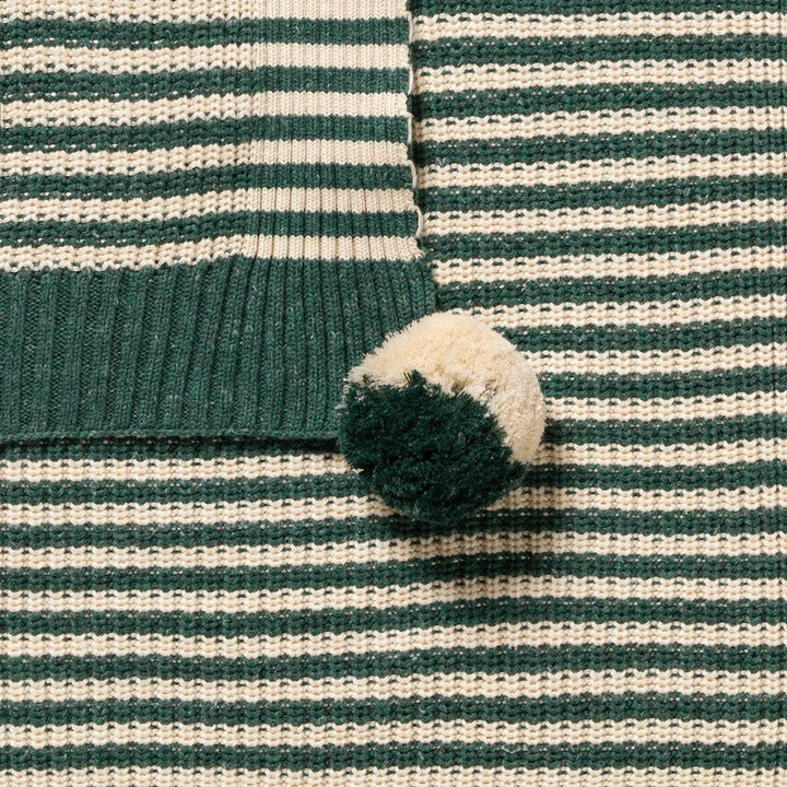 Blanket | Knitted - Clover Stripe