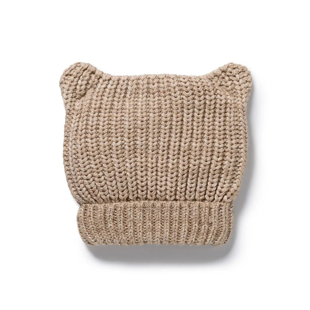 Beanie | Knitted Bear - Sandstone
