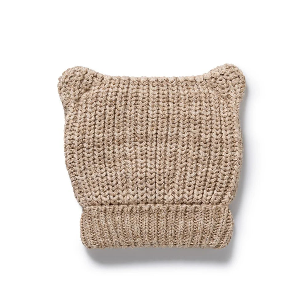 Beanie | Knitted Bear - Sandstone