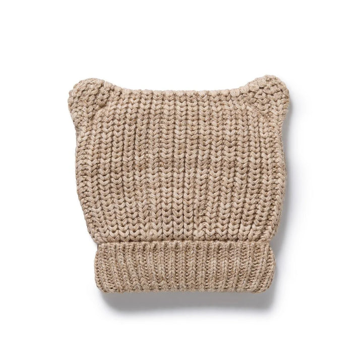 Beanie | Knitted Bear - Sandstone