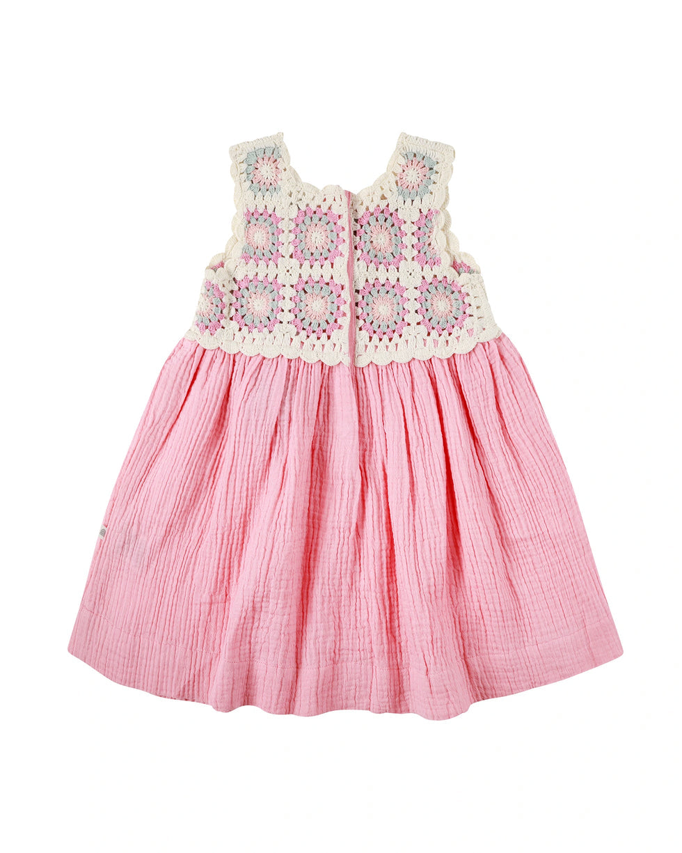 Dress | Crochet Woven - Strawberry