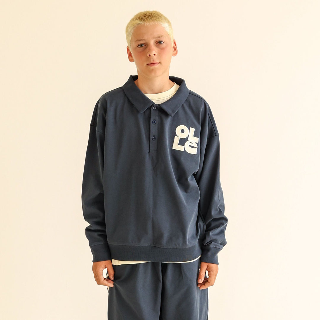 Top | Long Sleeve OG Rugby - Washed Navy