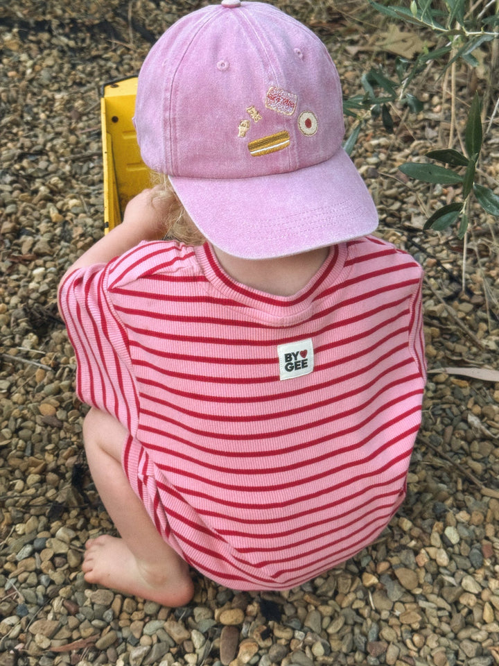 KIDS BICKIE BREAK CAP - ACID WASH PINK