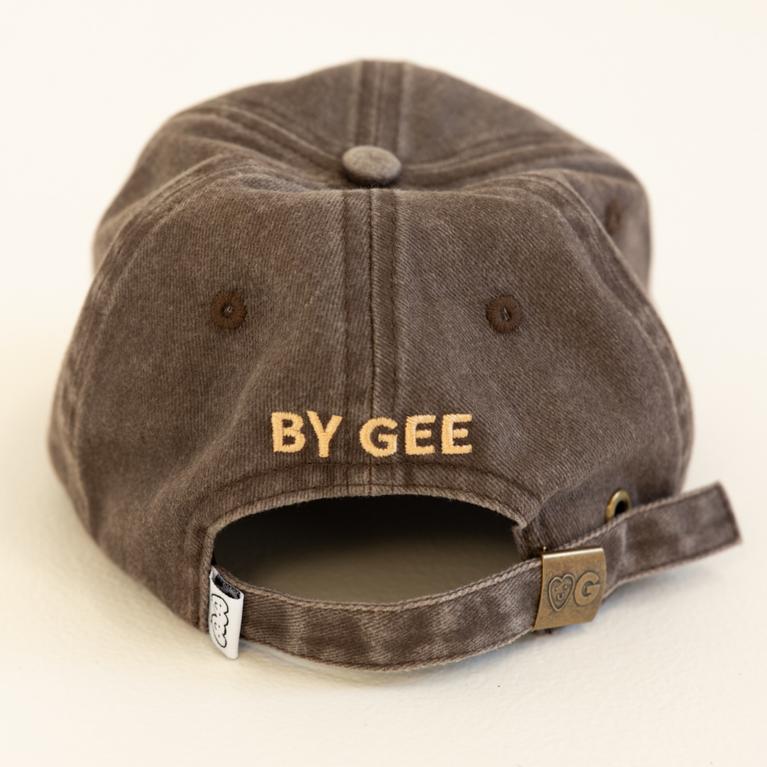 KIDS COWS CAP - ACID WASH CHARCOAL