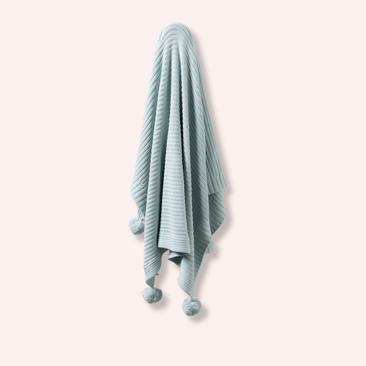 Blanket | Knitted - Cloud Blue
