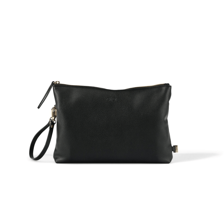 Nappy Changing Pouch - Black Vegan Leather